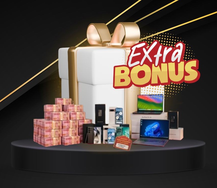 Extra Bonus: Gadget, Laptop dan Uang Tunai